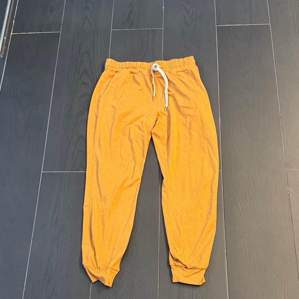 Vuori Mustard Yellow Jogger Pants